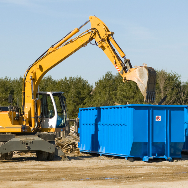 is there a minimum or maximum amount of waste i can put in a residential dumpster in Valley Springs